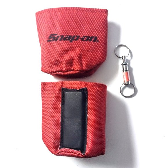 Snap-on Set 2 CAN COZIES w/MAGNETS + VINTAGE KEY HOLDER & ZIPPER PULL ~ ALL NEW - Picture 4 of 13